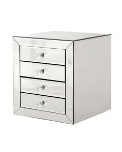 Eichholtz Bedside Table Reagan in Mirrored Glass