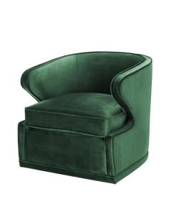 Eichholtz Chair Dorset in Green Velvet