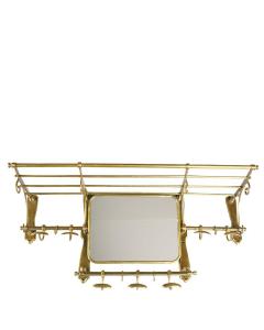 Eichholtz Coatrack Old French with Mirror - Antique Brass Finish