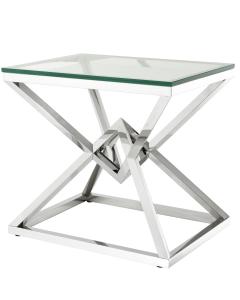 Eichholtz Side Table Connor - Polished stainless steel 