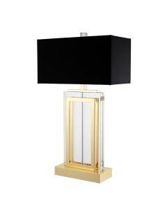 Table Lamp Arlington - Crystal Glass | Gold Finish