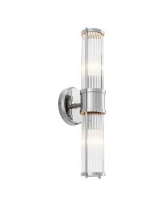 Eichholtz Wall Light Claridges Double - Nickel Finish