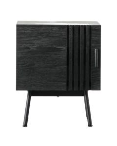 Boston Black Oak Side Table Cabinet