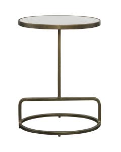  Jessenia White Marble Accent Table