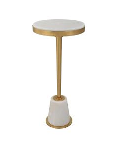  Edifice White Marble Drink Table