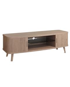 Tambour Sliding Door TV Stand