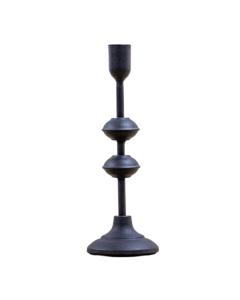 Theo Black Metal Candlestick Small