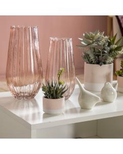 Emma Large Pink Glass Vase