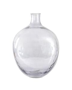 Kamari Grey Glass Bottle Vase Large