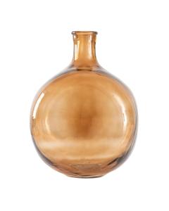Kamari Brown Glass Bottle Vase Medium