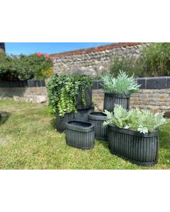 Soleil Wide Outdoor Planters Set of 3