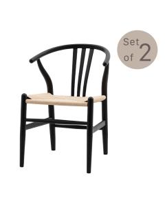 Jodie Chair Black Set of 2