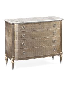 Jonathan Charles Chest of Drawers Silver Espresso