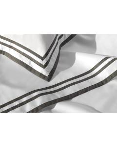 Sonata Bed Linen - White/Grey