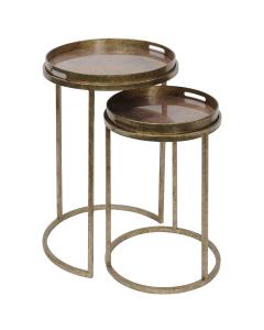 Nesting Side Tables Vienna with Atlas Pattern