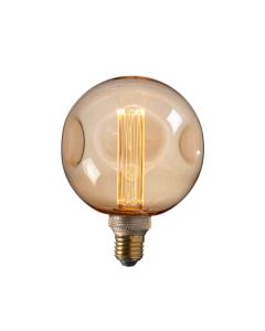 Dimple Globe Filament Bulb Amber