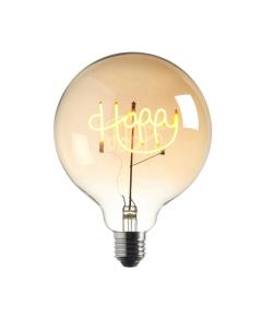 Happy Filament Bulb