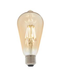 E27 LED Filament Pear Bulb Amber