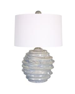  Waves Blue & White Accent Lamp