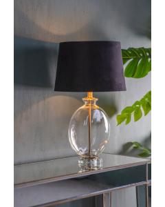 Hamilton Clear Glass Base Table Lamp - Gold