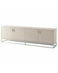 Clearance TA Studio Large Media Console Fisher in Overcast