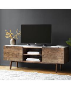 Media Unit Plaza with Marble Top