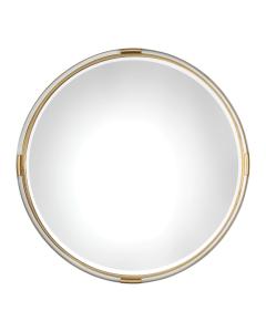  Mackai Round Gold Mirror