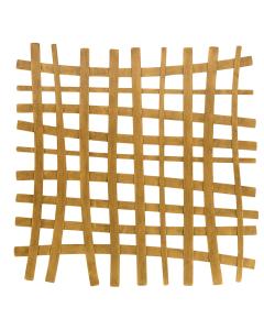  Gridlines Gold Metal Wall Decor