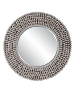 Portside Round Gray Mirror