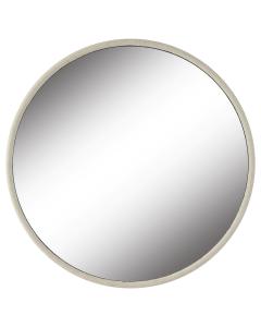  Ranchero White Round Mirror