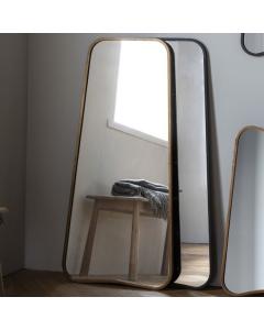 Leaning Floor Mirror Frona with Gold Frame