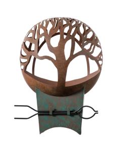 Ferna Decorative Fire Pit with Tongs