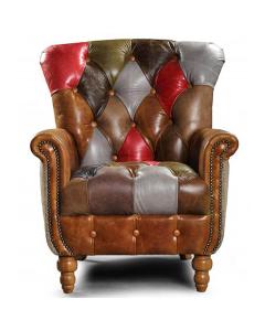Alderley Leather Patchwork Chair