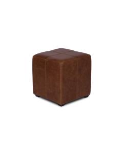 Cube Footstool in Leather
