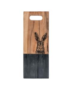 Large Hare Black Marble Board 400x105x15mm
