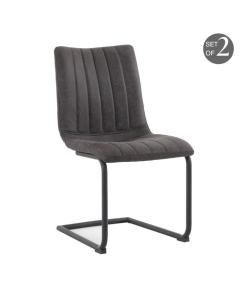 Yaren Dining Chair in Grey Set of 2