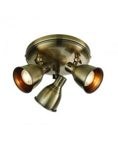 Pavilion Chic Ceiling Light Round Westbury - Antique Brass