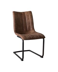 Pavilion Chic Chair Edington Faux Leather with Cantilever Leg