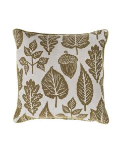 Pavilion Chic Cushion Leaves Tapestry in Ochre