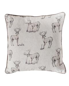 Pavilion Chic Cushion with Stag in Natural 