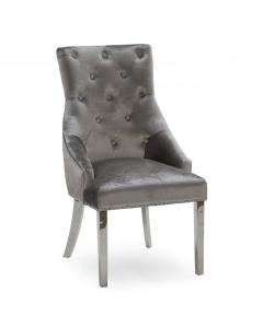 Pavilion Chic Dining Chair Belvedere Upholstered in Velvet