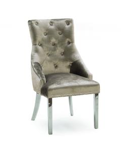 Clearance Belvedere Knockerback Dining Chair in Champagne