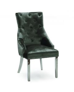 Clearance Belvedere Knockerback Dining Chair in Charcoal