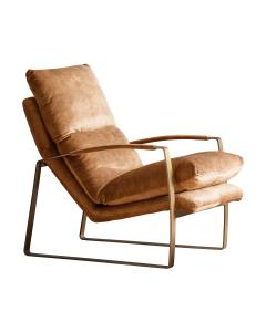 Lounger Chair Havana in Suedette Ochre