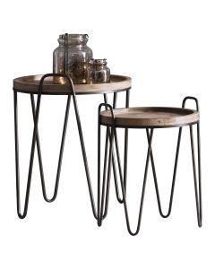 Round Side Tables Thecla Set of 2