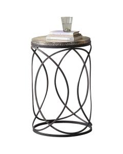 Pavilion Chic Side Table Kimba Industrial Spiral Leg