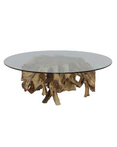 Center Root Coffee Table - Round, 56 Glass 2 CARTONS