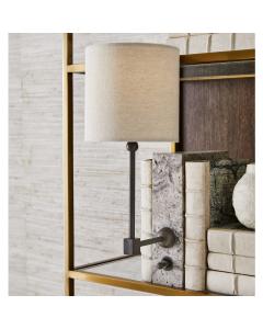 On a Shelf Mini Lamp - Travertine/Bronze