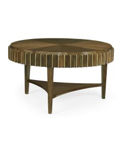 Round Coffee Table Reeded