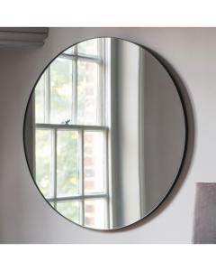 Round Wall Mirror Sane with Black Frame